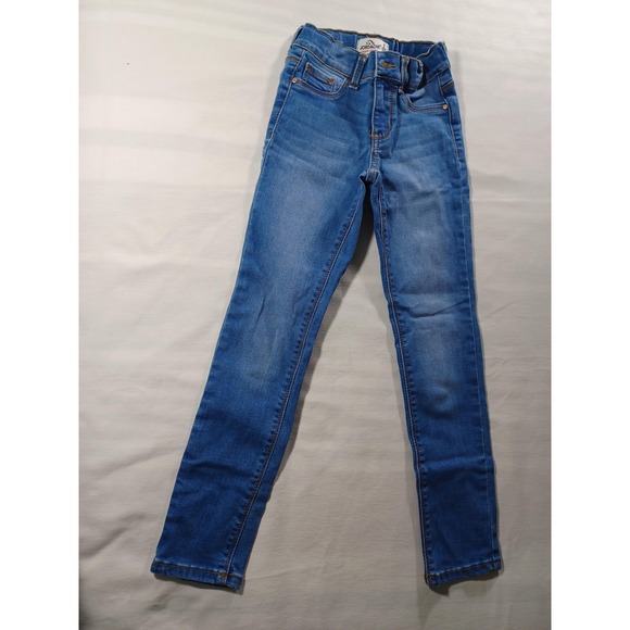 Jordache Other - Jordache Jeans Girls 8 Blue Super Skinny Adjustable Waist Stretch Denim Faded